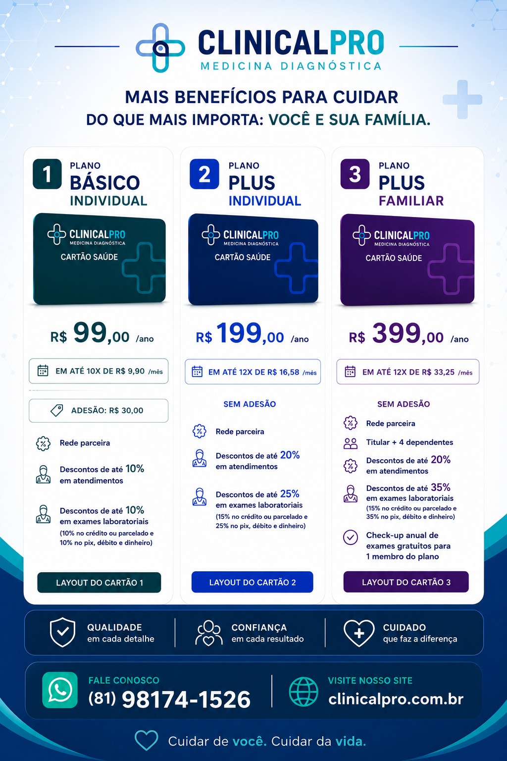 Planos Cartão Saúde - Clinical Pró